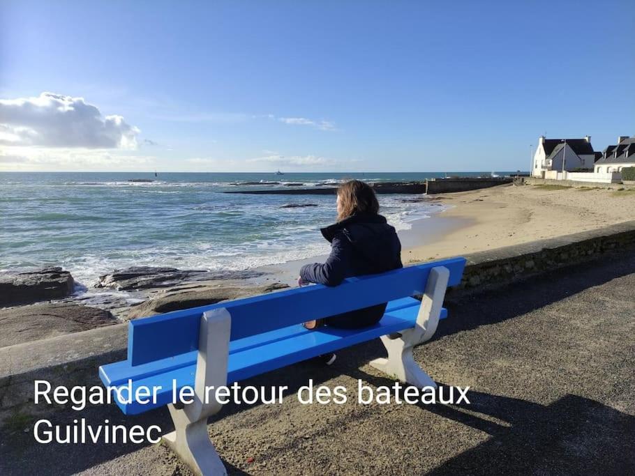 Appart-Duplex Vue Mer Panoramique Balcon & Piscine Proche Commerce Penmarc'h Bagian luar foto
